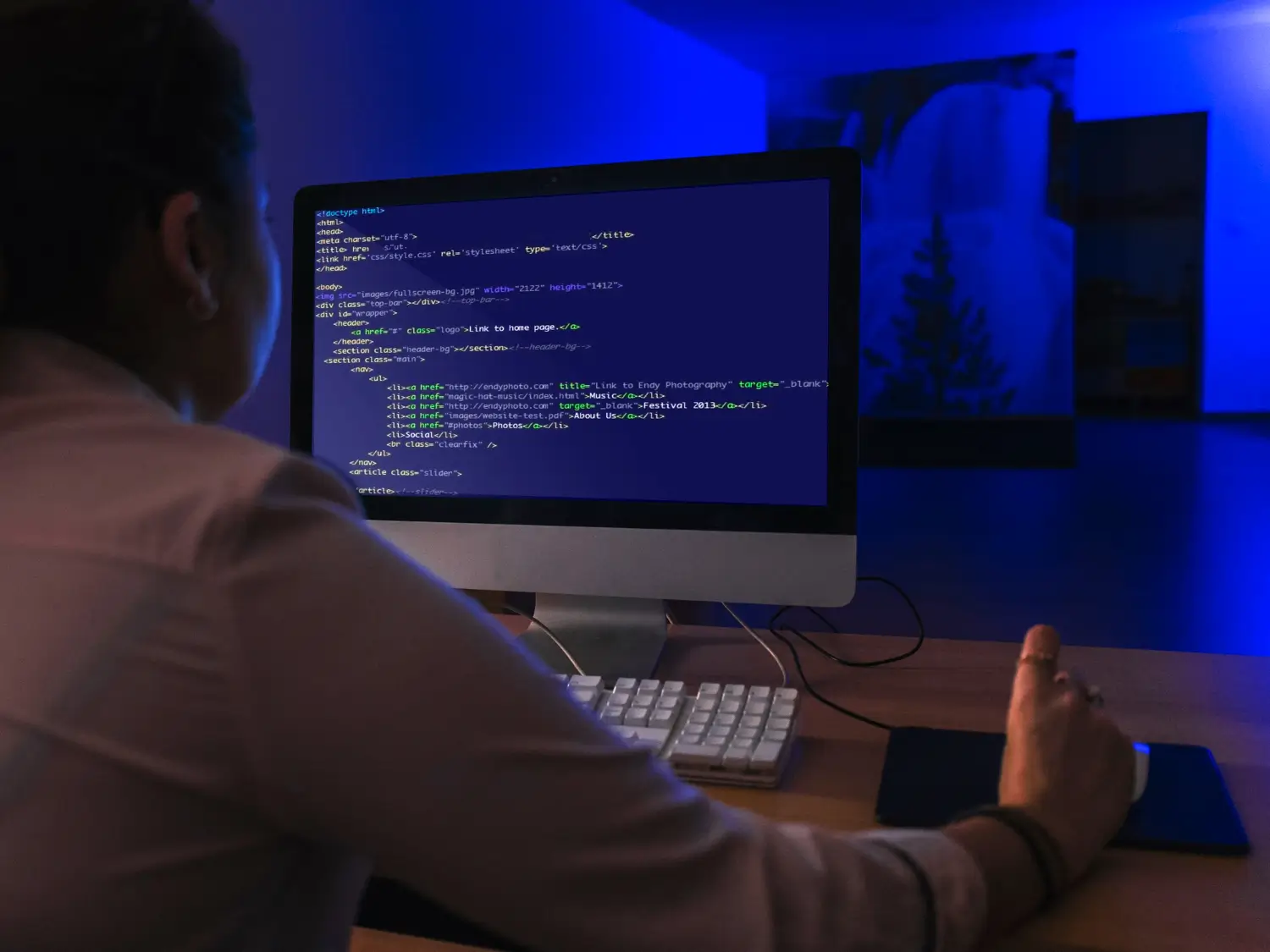 Web Developer at Work